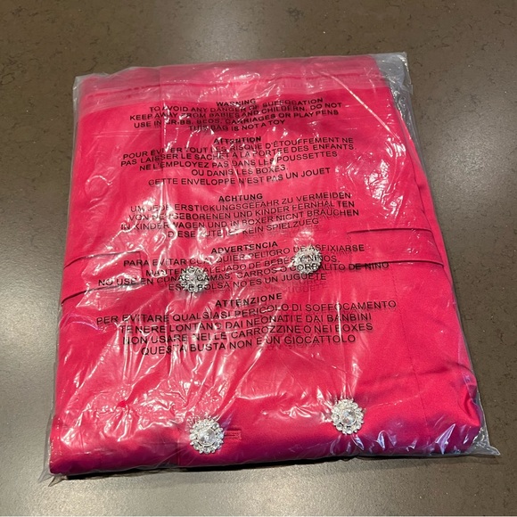 NWT Sensational Queen Satin Embellished Pocketed Blaze Sz: XS - Picture 8 of 11